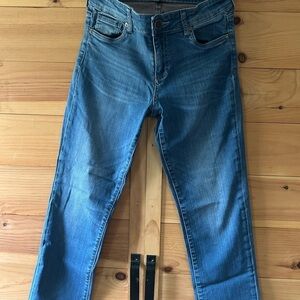 Kut from the Kloth Jessica High Rise Straight Leg Indigo Denim Pants Size 6